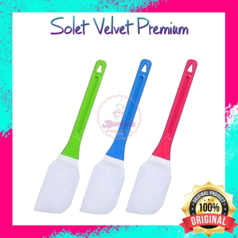 Spatula Premium / Solet Velvet Polesan Butter Cream Merk Hawaii / Solet Tebal