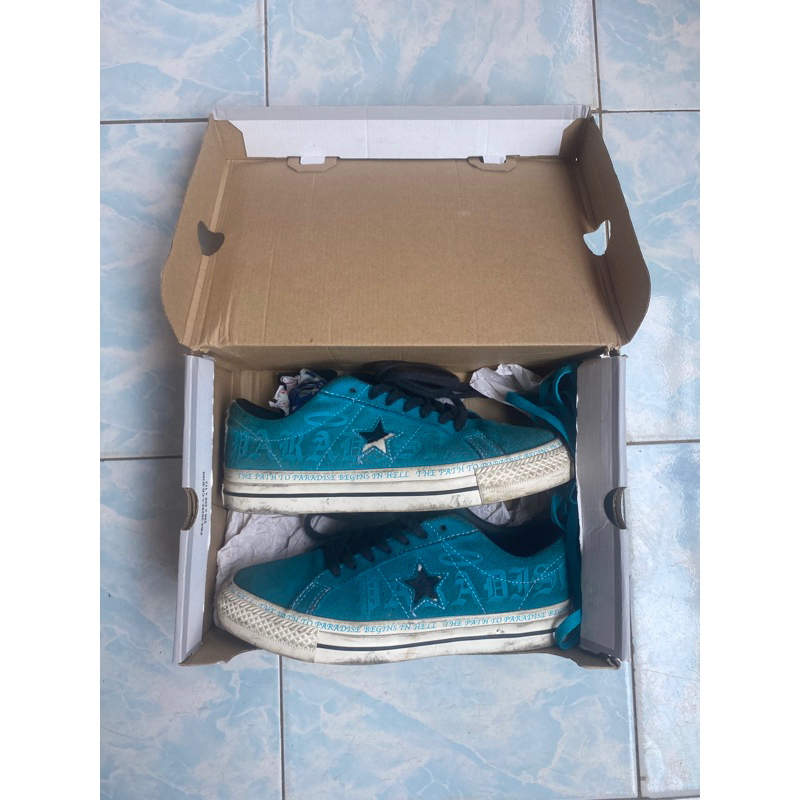 Converse one star x sean pablo blue paradise