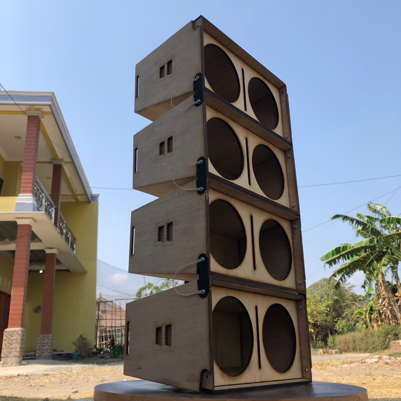 miniatur line array 4 inch dobel