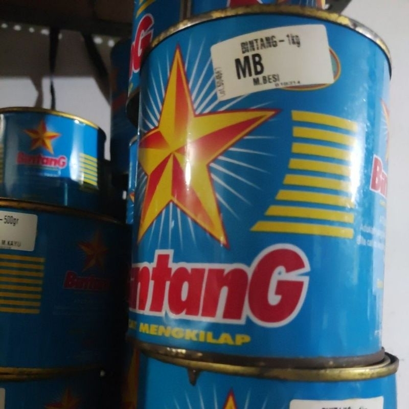 Meni Kayu Meni Besi merk BINTANG 0.5kg 1kg