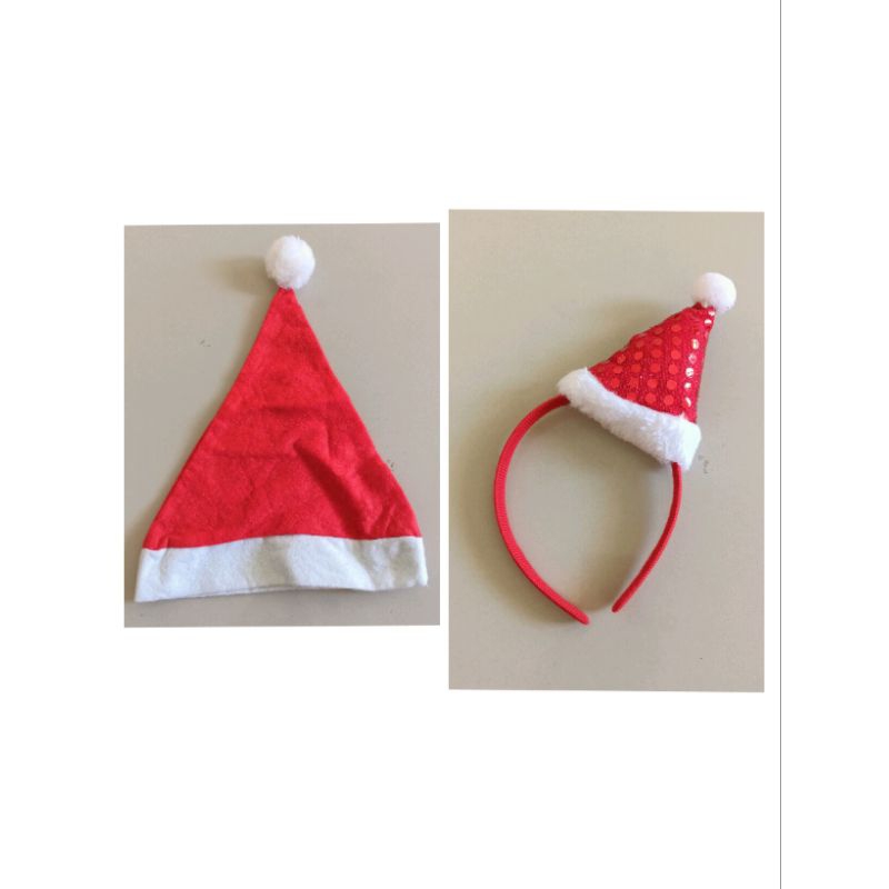 Bando Natal topi natal anak anak bando pita merah