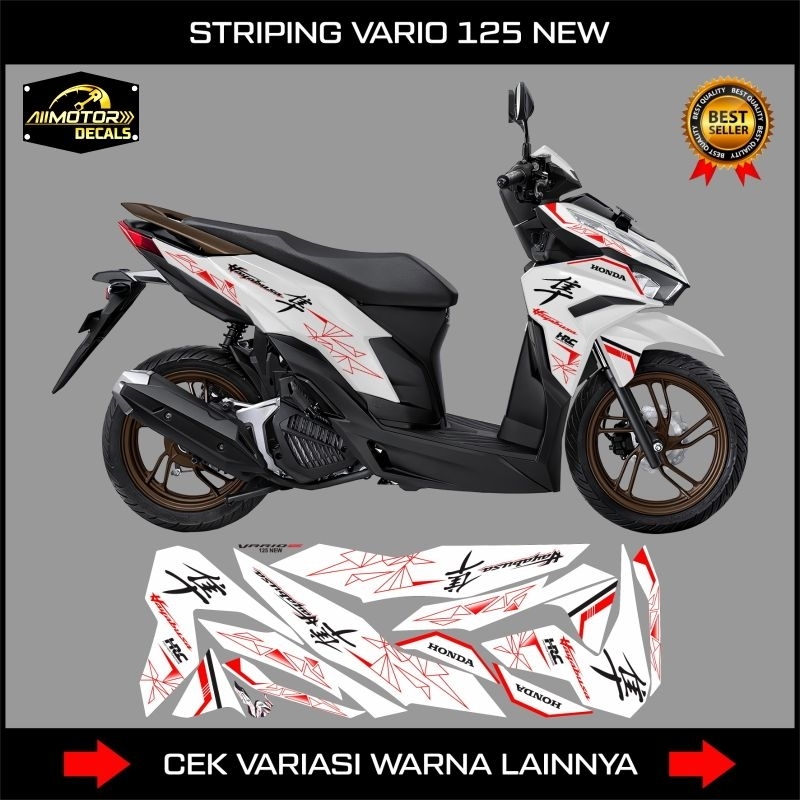 Striping Honda Vario 125 New 2023 Motif Hayabusa / Sticker Motor Vario Gen 2 / Decal Vario 125 Cbs-I