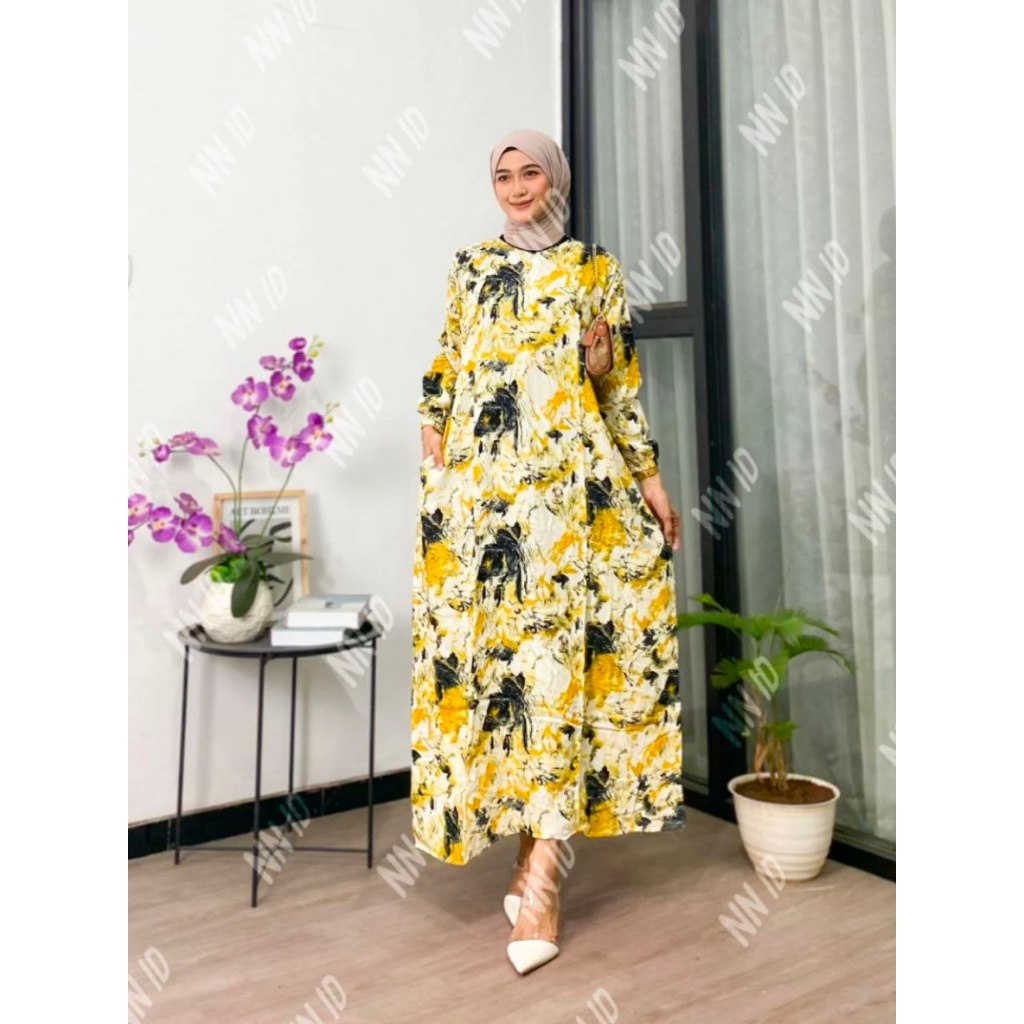 Dunia Konveksi daster murah busui jumbo Ld 120cm lengan karet