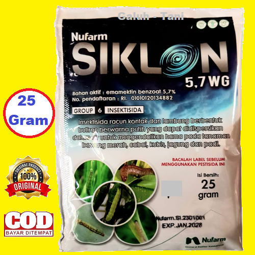 Siklon 5,7wg 25gram Pembasmi Hama Penggerek Batang
