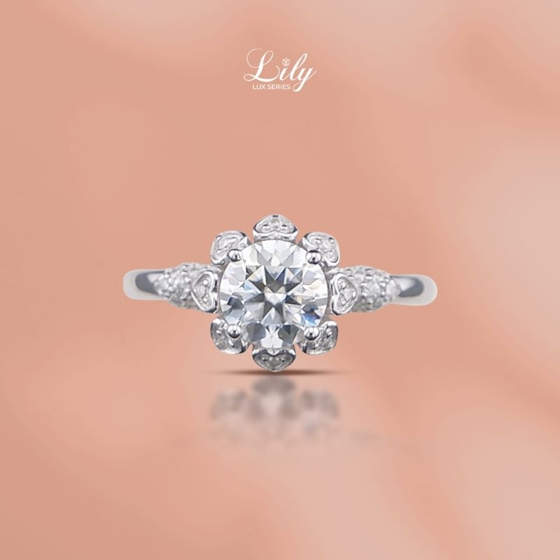 Liezel Cincin Wanita Gold 9K Moissanite 2924/3426