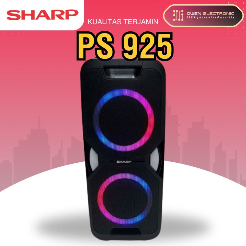 SHARP PARTY PS 925 SPEAKER AKTIF PORTABLE SYSTEM BLUETOOTH PS-925