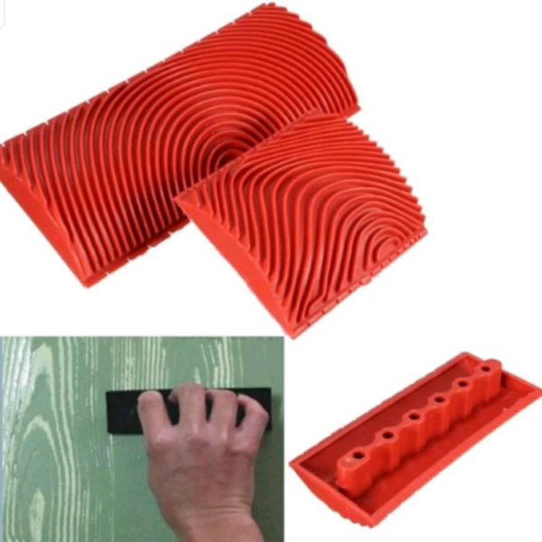 Kuas Karet Rubber Wood Grain Cat Dinding Motif Kayu Wall Painting Patt Diskon