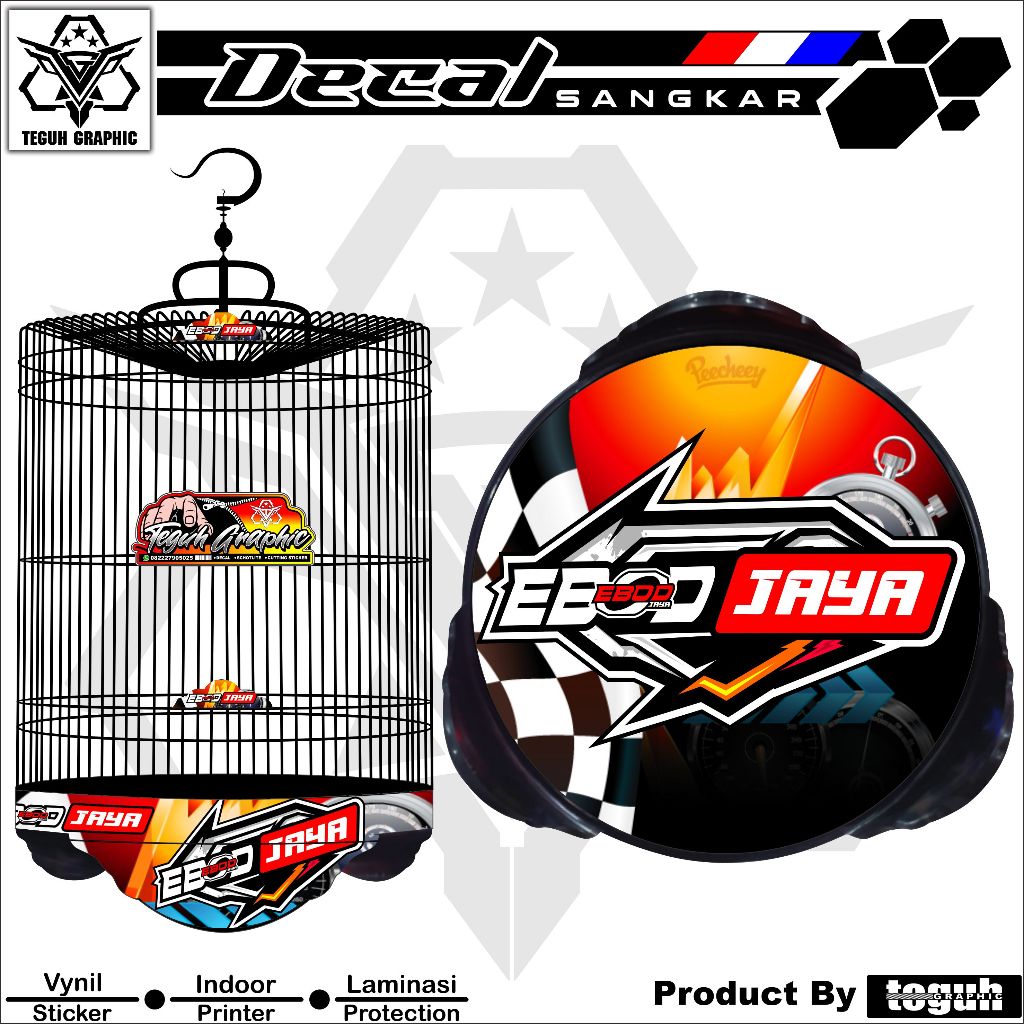 Decal Sangkar Murai Batu Ebod Jaya Sport