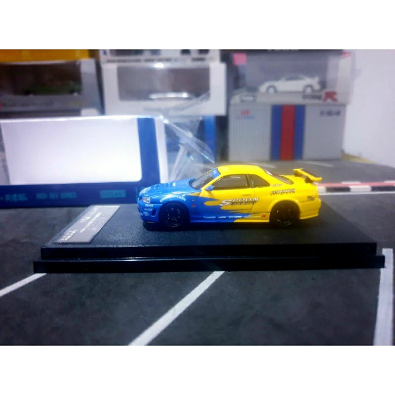 Diecast Stance hunter Niisan Skyline GTR R34 Z tune Spoon Sport limited edition 1 of 599
