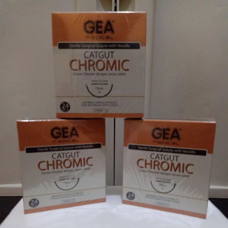 Catgut Chromic 3/0 Dengan Jarum