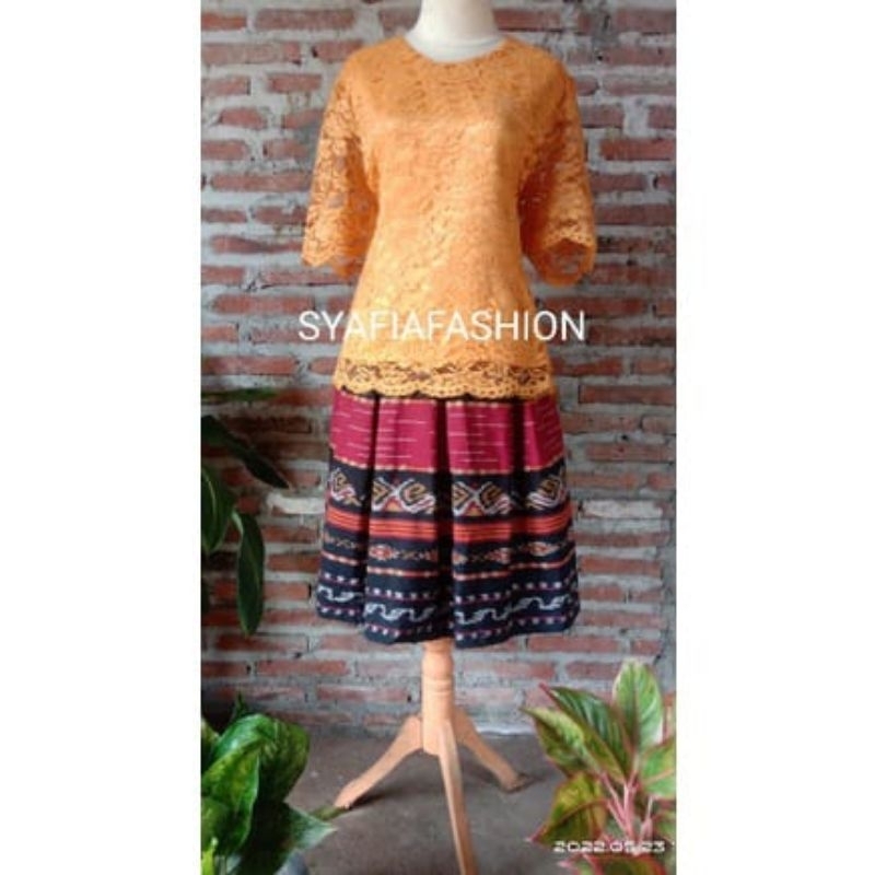 atasan brokat rok tenun setelan rok kebaya blus