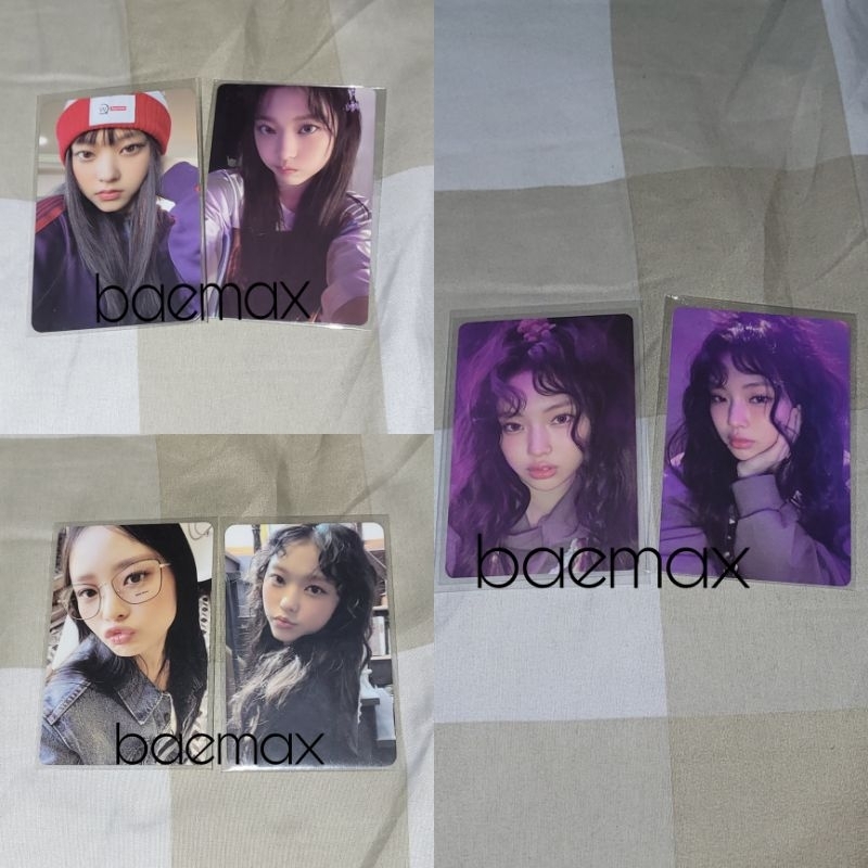 NewJeans NJ New Jeans Photocard PC Poca Hanni, Haerin, Hyein GET UP bunny beach bag, the power puff 