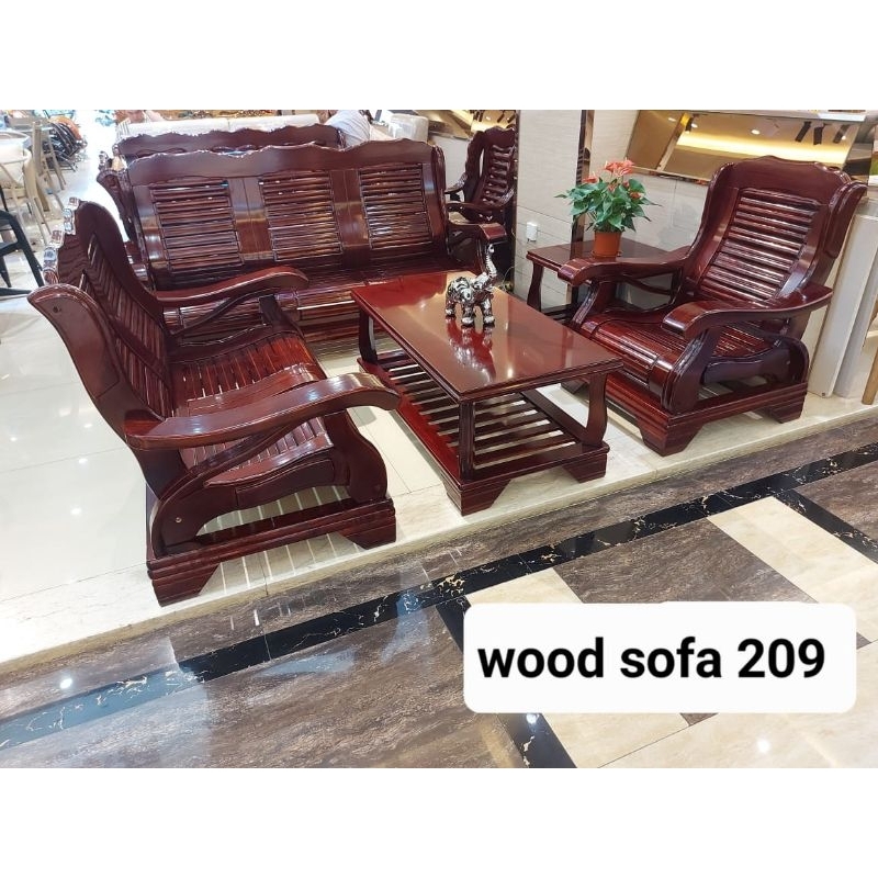 Sofa Kursi Tamu Kayu Import 321 + Meja