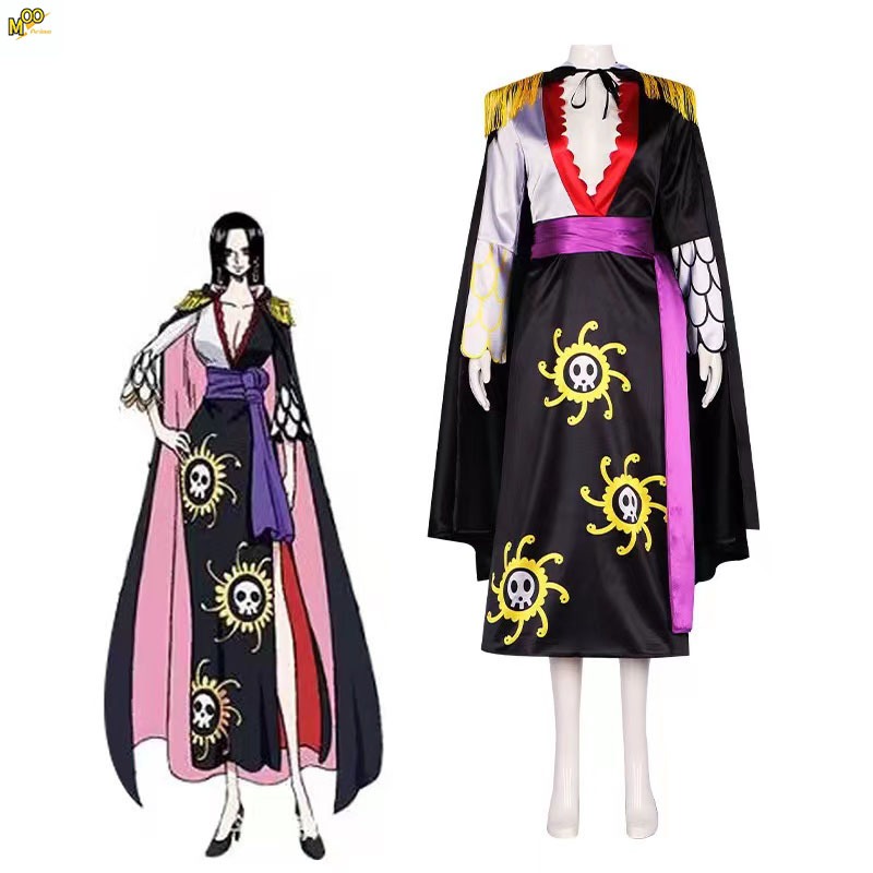 ONE PIECE cosplay costume Oka Shichibukai Boa Hancock cosplay Set and wig