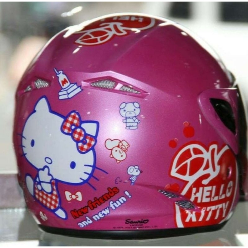 helm anak/helm anak GM/helm hello Kitty/helm preloved