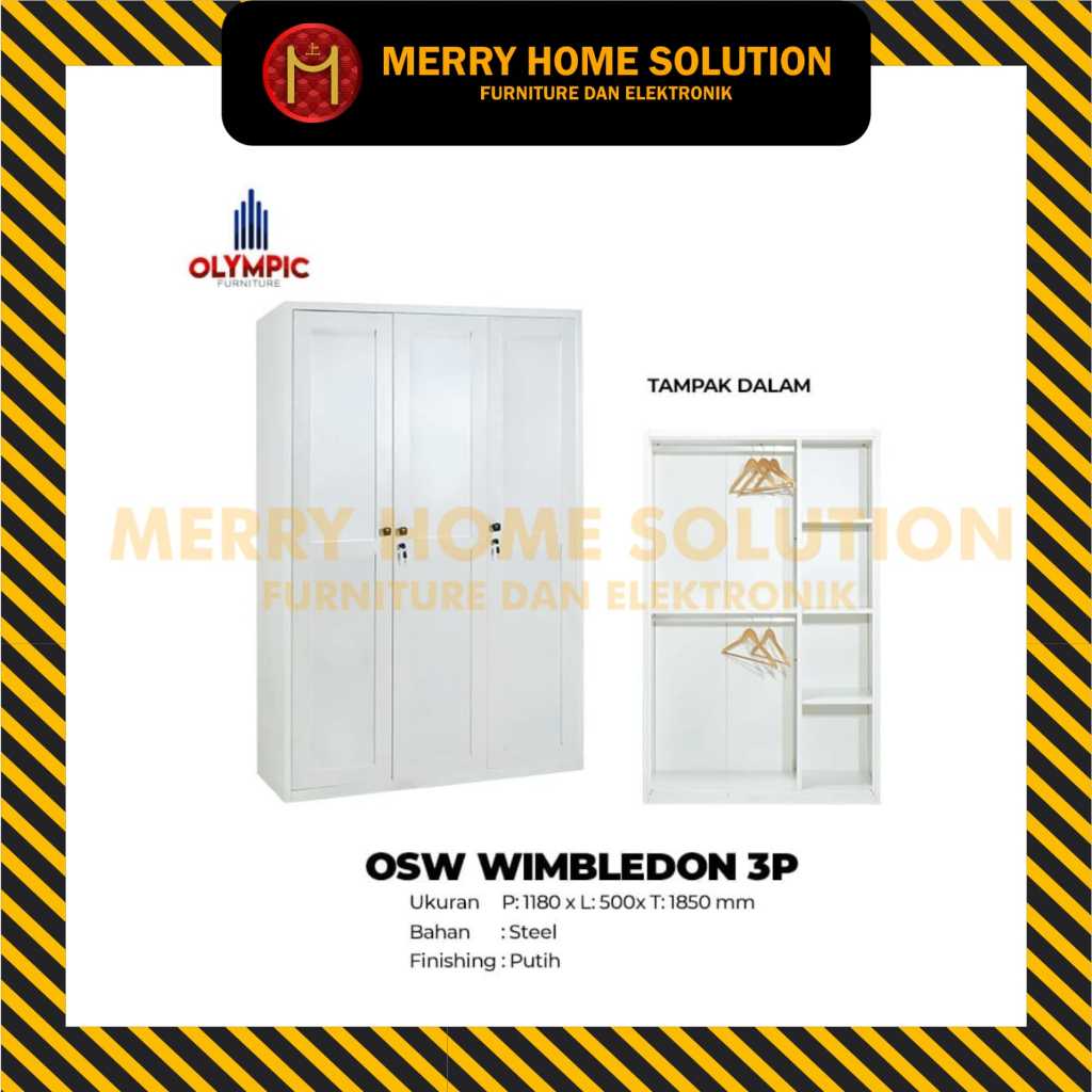 lemari pakaian 3 pintu plat besi lemari pakaian 3 pintu olympic lemari minimalis