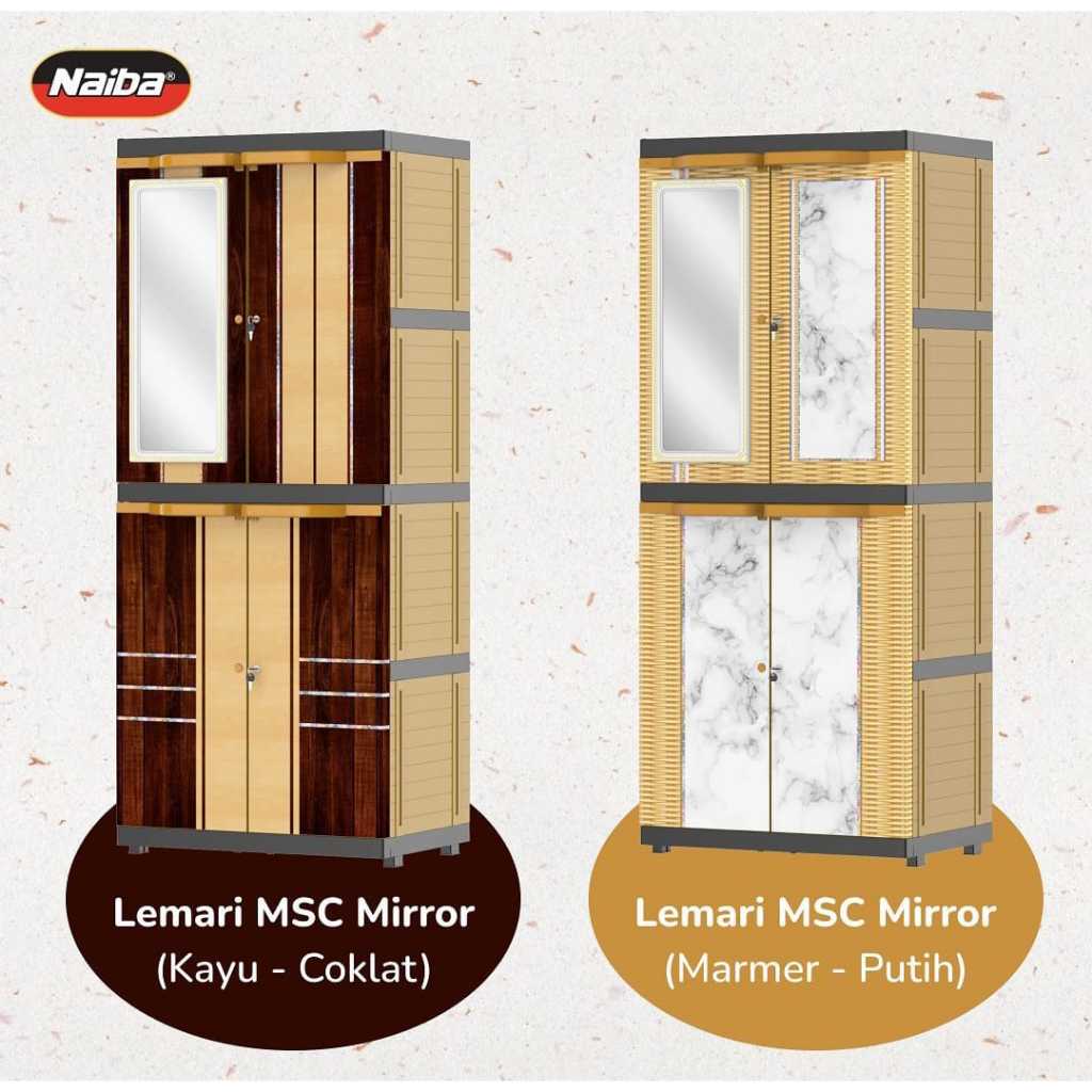 Lemari Naiba MSC Mirror 1924 - SJ