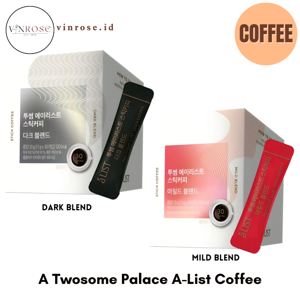 

A Twosome Palace A-List Coffee Americano Kopi Korea/ Kopi Instan Premium