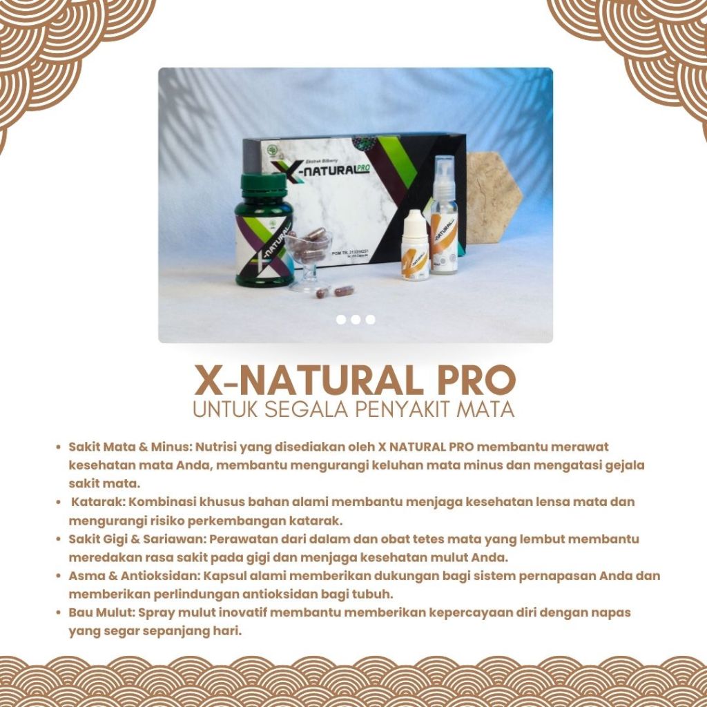 X-NATURAL PRO - HERBAL SPESIALIS MENGATASI DAN MENGURANGI RISIKO PERKEMBANGAN KATARAK