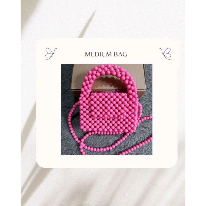 TAS MANIK MANIK HANDMADE / MEDIUM BAG / PEARL BAG