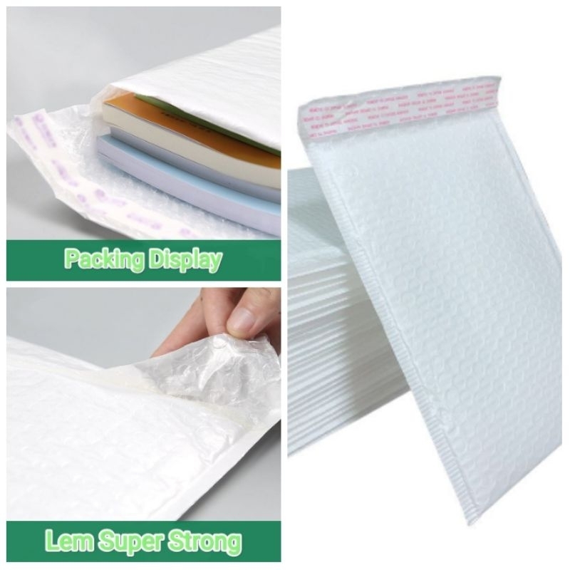 

(10pcs) Obral Amplop Bubble Mailer ada Perekatnya sampai 25x35cm