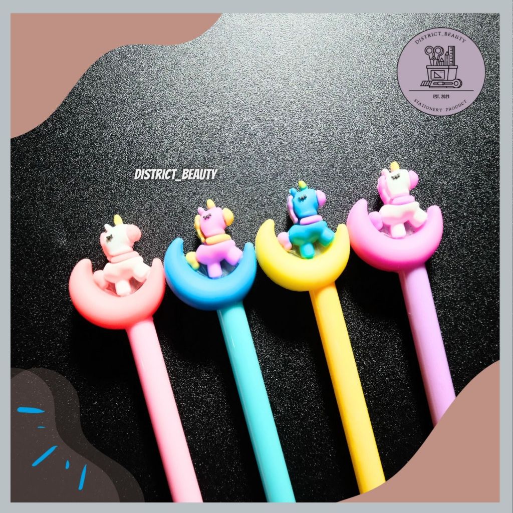 

PULPEN GEL UNICORN SABIT GEL PEN TINTA HITAM LUCU PULPEN KUDA PONI GEL TERMURAH