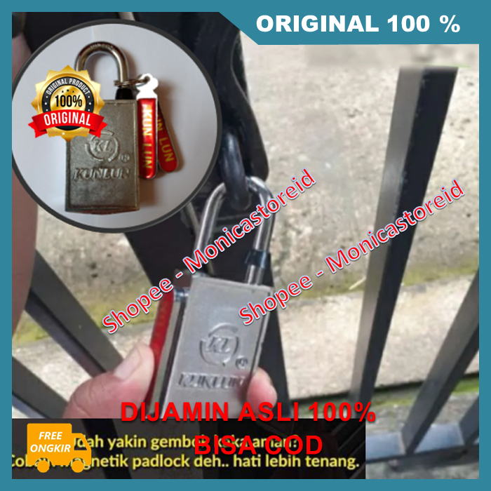 Gembok Magnet Anti Maling Gembok Magnet Tanpa Lubang Anti Magnet 100% ORIGINAL