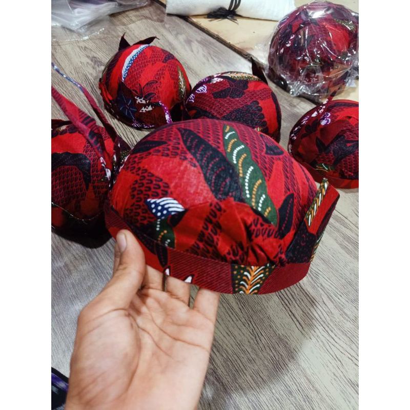 ✅Udeng Cak Surabaya Blangkon Surabaya Blangkon Madura Lasem Merah