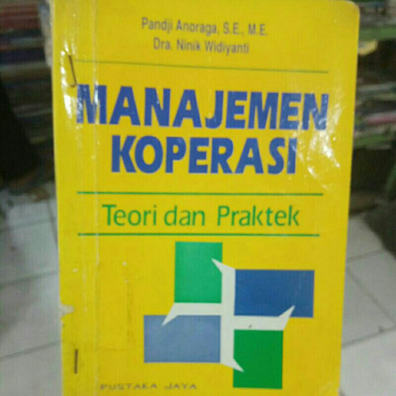 BUKU BEKAS MANAJEMEN KOPERASI-KOPERASI. PANDJI ANORAGA