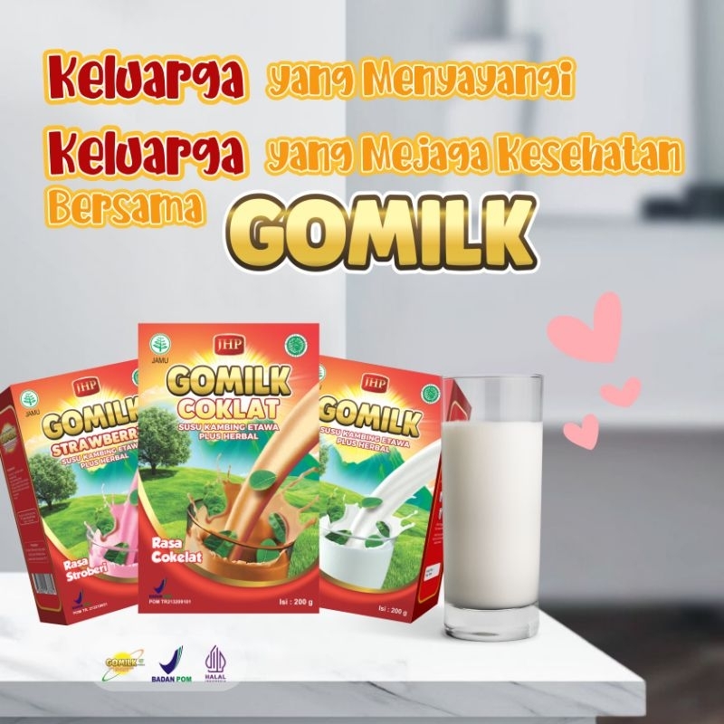 

GOMILK Paket 5 Box Untuk Menambah Berat Badan Bonus 1 Sachet Stroberi