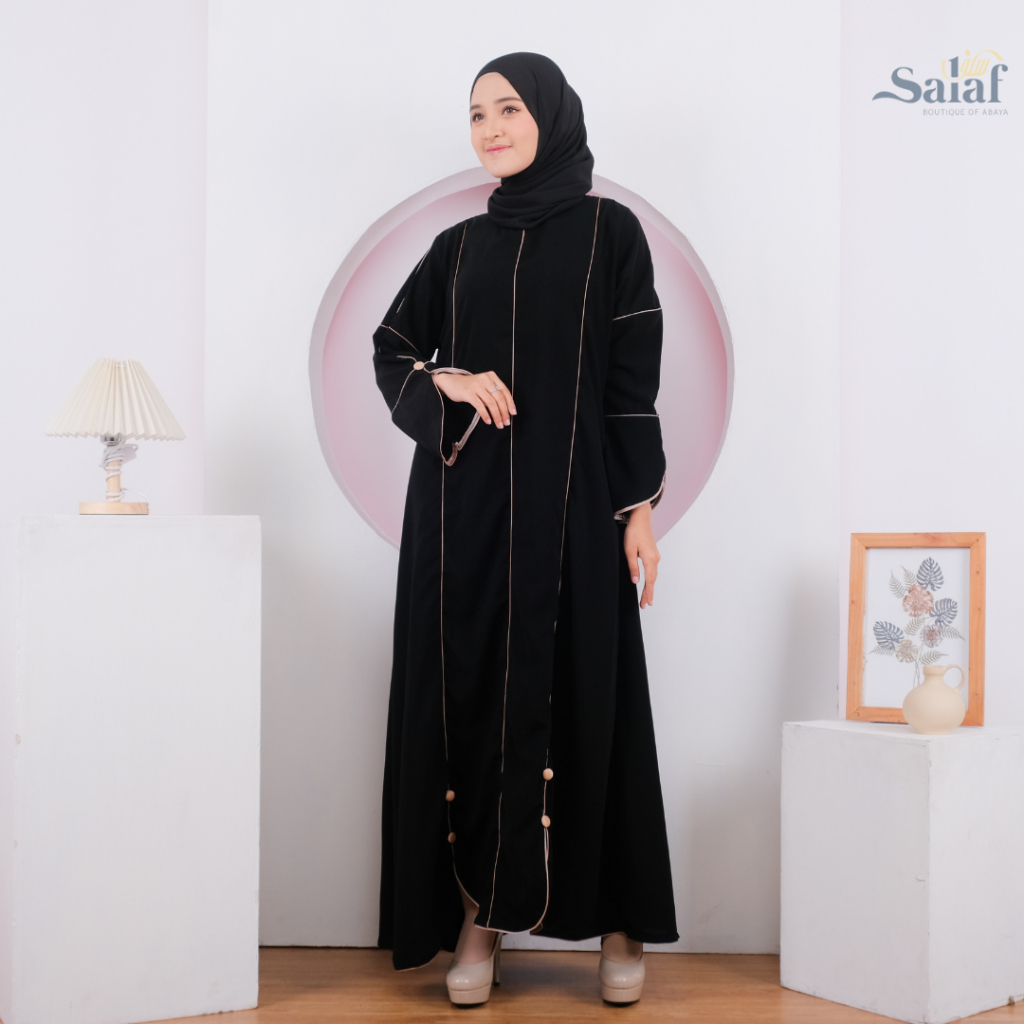 Alula Abaya Hitam | by Salaf Boutique Official Shop