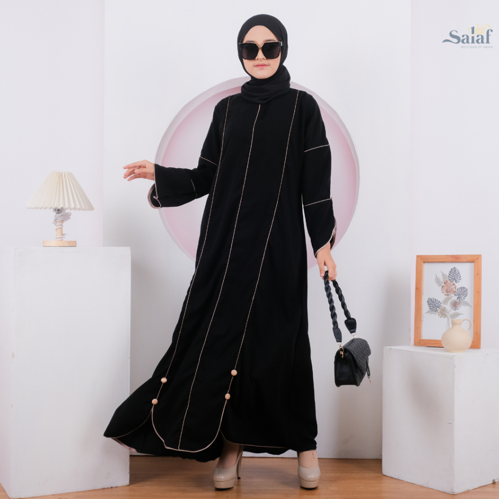 Alula Abaya Hitam | by Salaf Boutique Official Shop