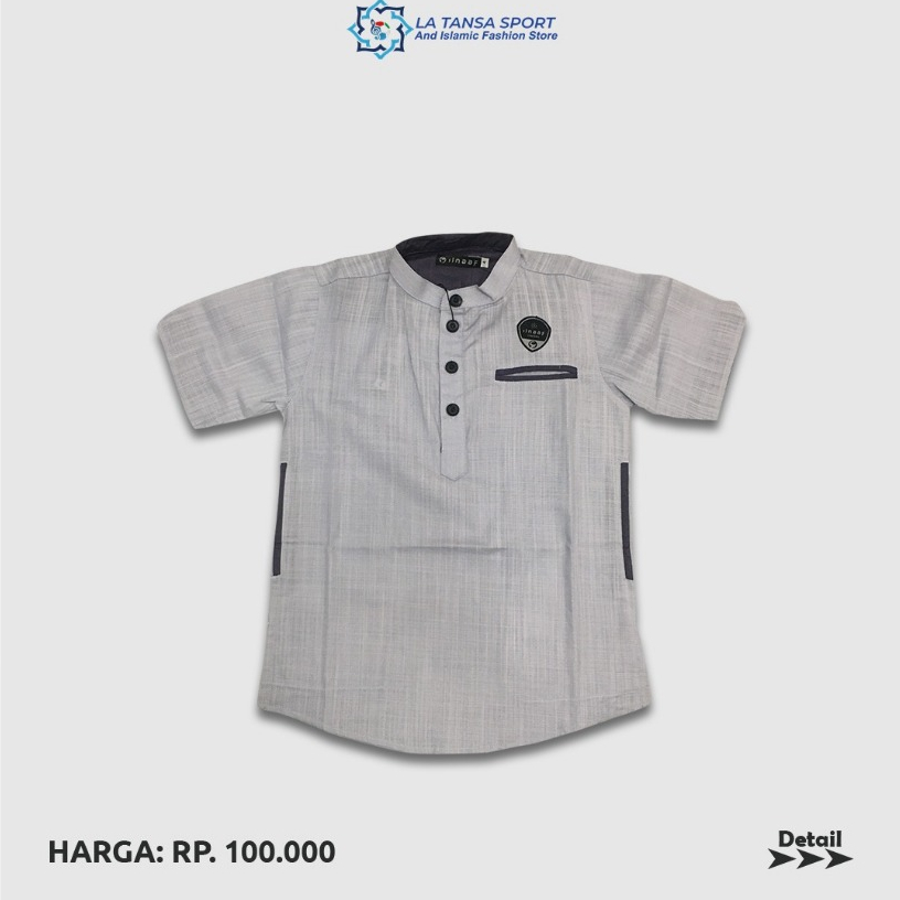 Baju Koko Anak-Anak Ilnaaf Lengan Pendek Murah