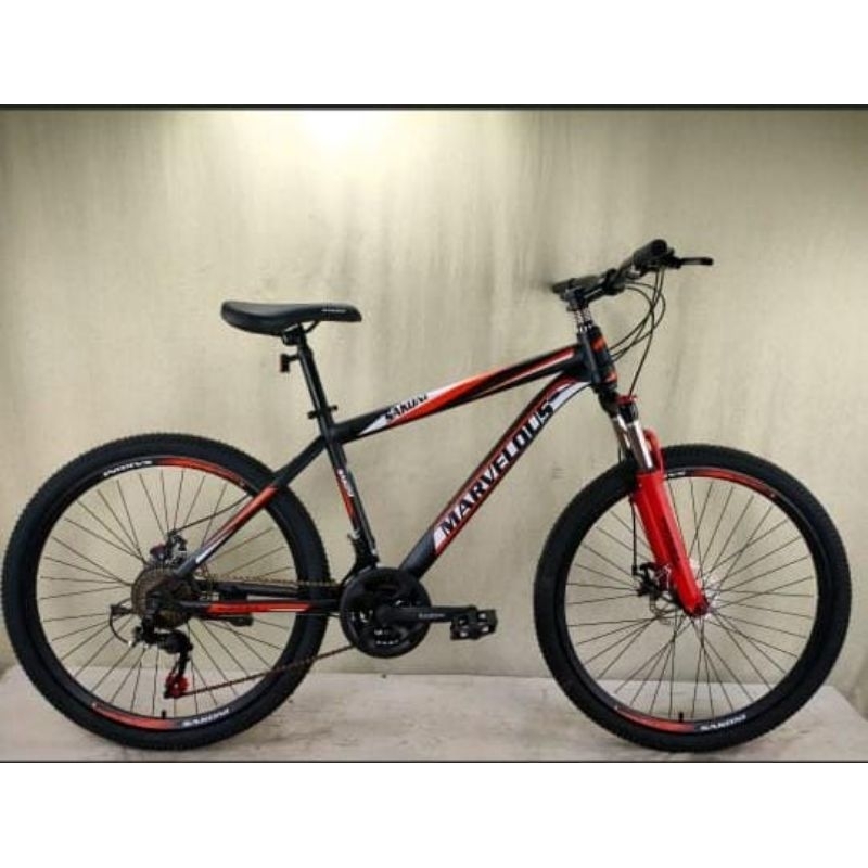 Sepeda MTB 26 Sakoni Marvelous Forklock Murah Free Bonus / Sepeda Gunung Sakoni Marvelous Forklock M