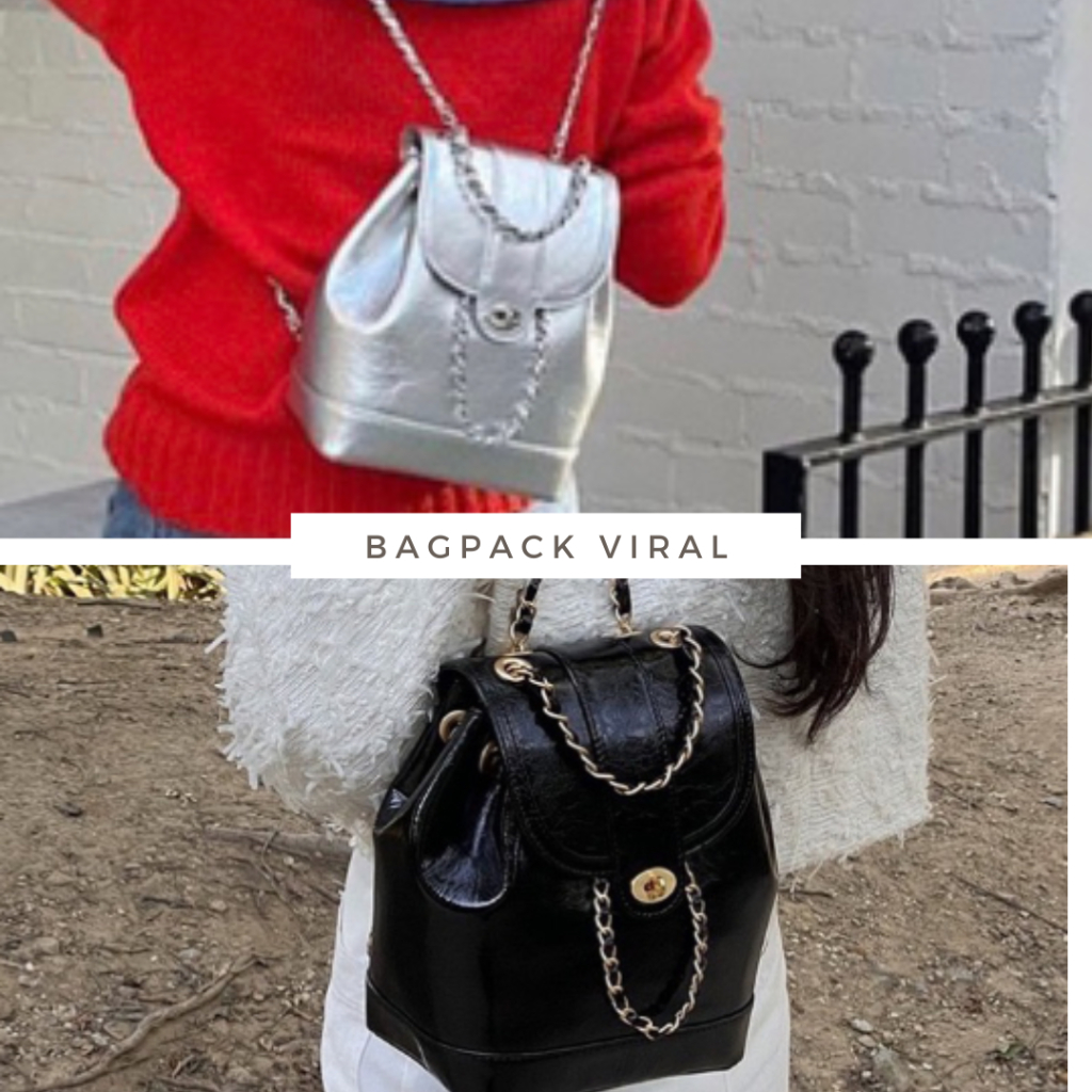 Minzy - Tas Ransel Wanita Cardinal / BagPack Import Fashion Korean / Tas Ransel Aesthetic