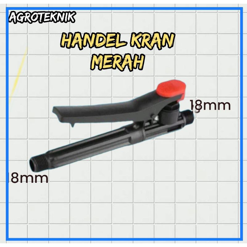 hendel gagang pencet sprayer semprot hama kepala merah