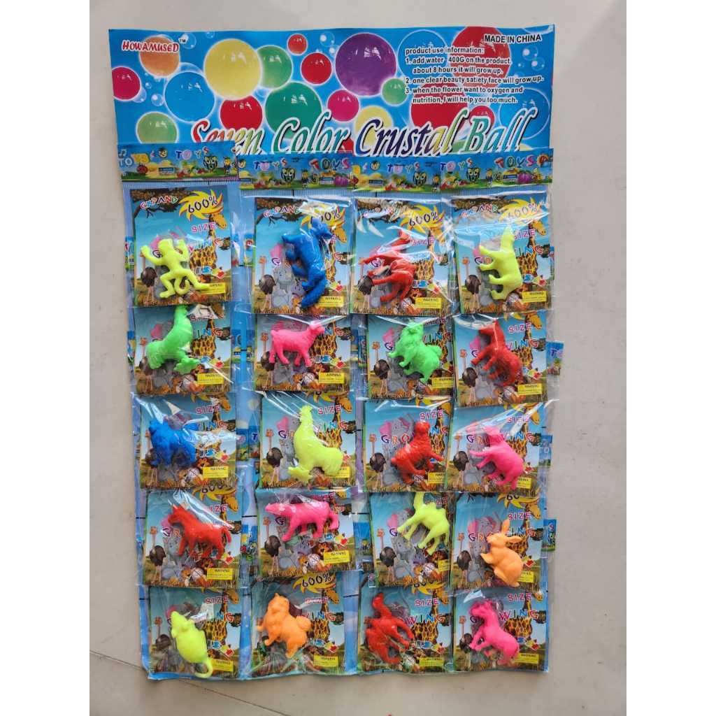 Mainan Rendam Air / Growing Animals / Mainan Edukasi