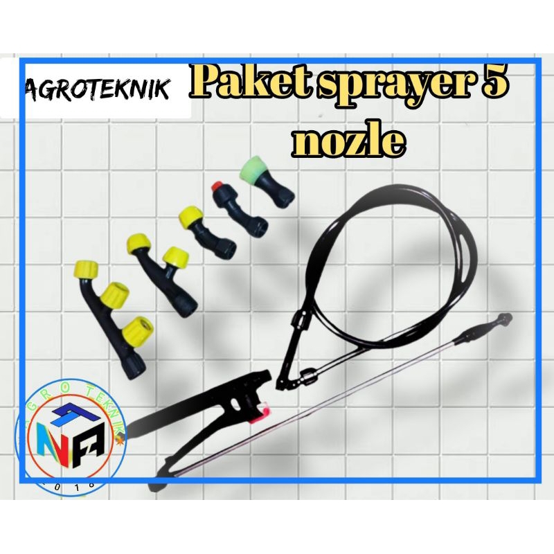 paket sprayer semprot tanaman 5 nozel/spuyer