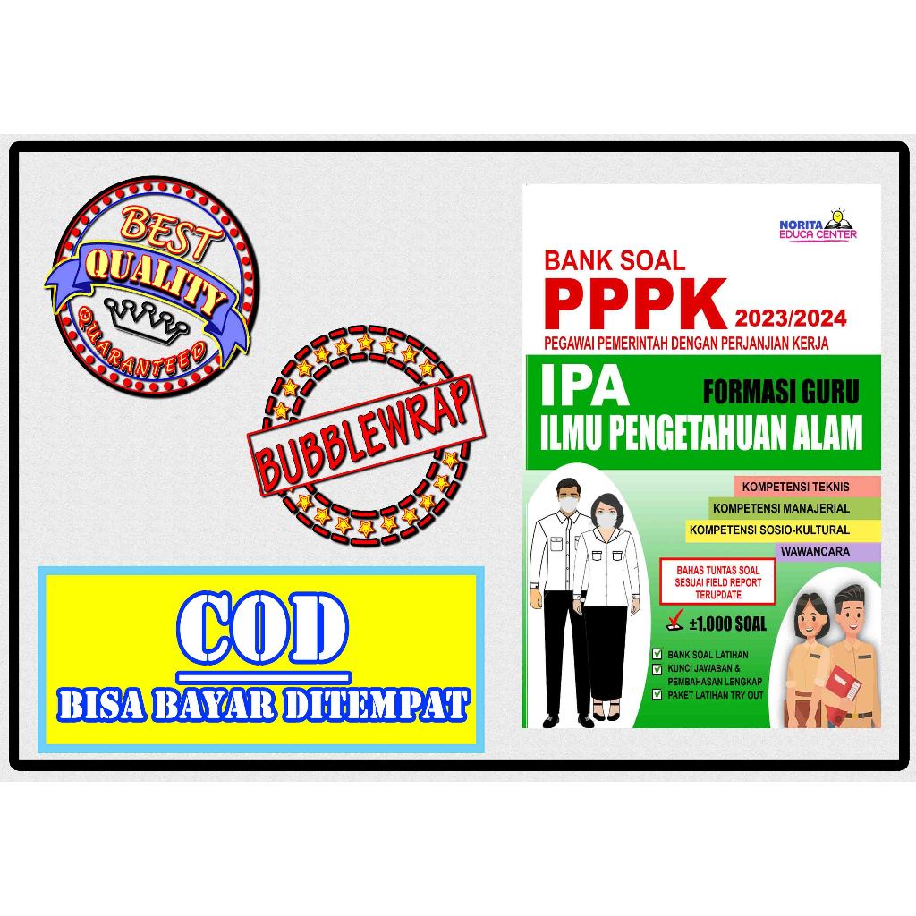 

BUKU BANK SOAL PPPK IPA FORMASI GURU ILMU PENGETAHUAN ALAM 2023/2024