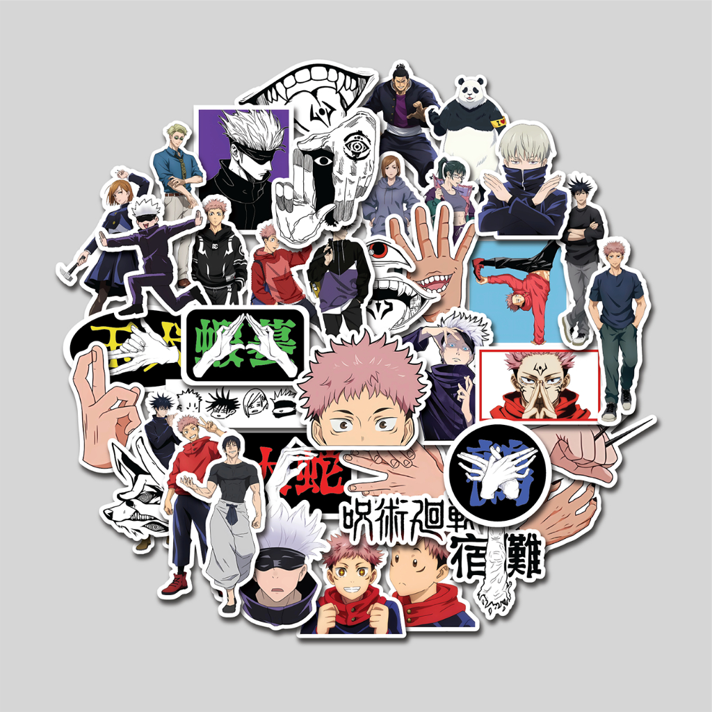 

STICKER PACK JUJUTSU KAISEN | STICKER TUMBLER | STIKER LAPTOP KOPER HELM