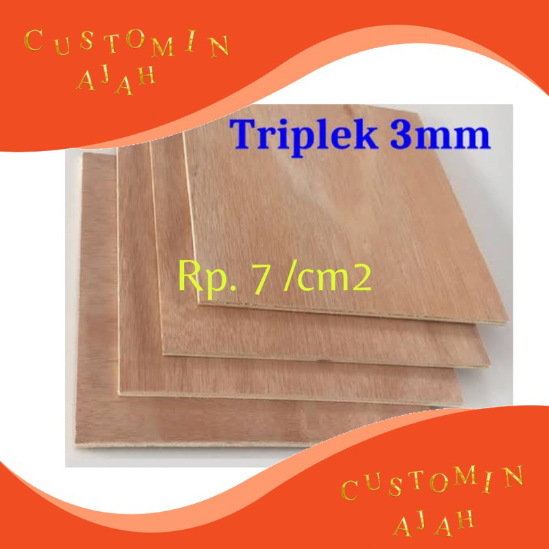 Triplek kayu 3 mm | Triplek kayu custom