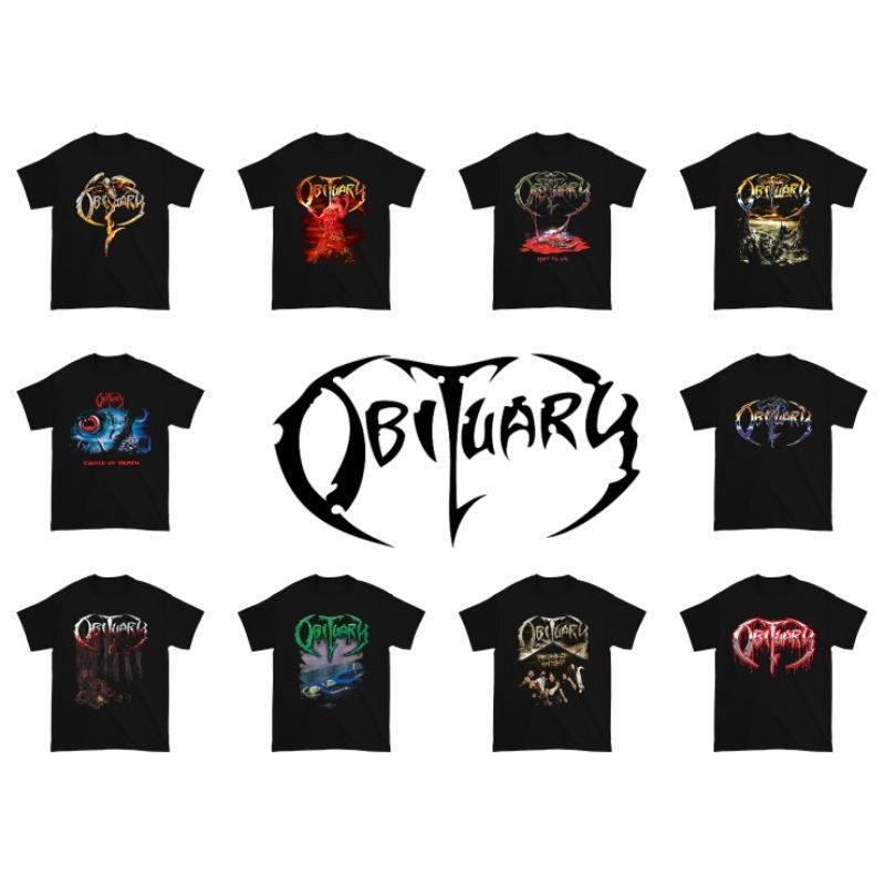 Kaos Obituary Band Music / Baju Obituary Band Musik / Kaos Band Obituary / Baju Band Obituary Metal
