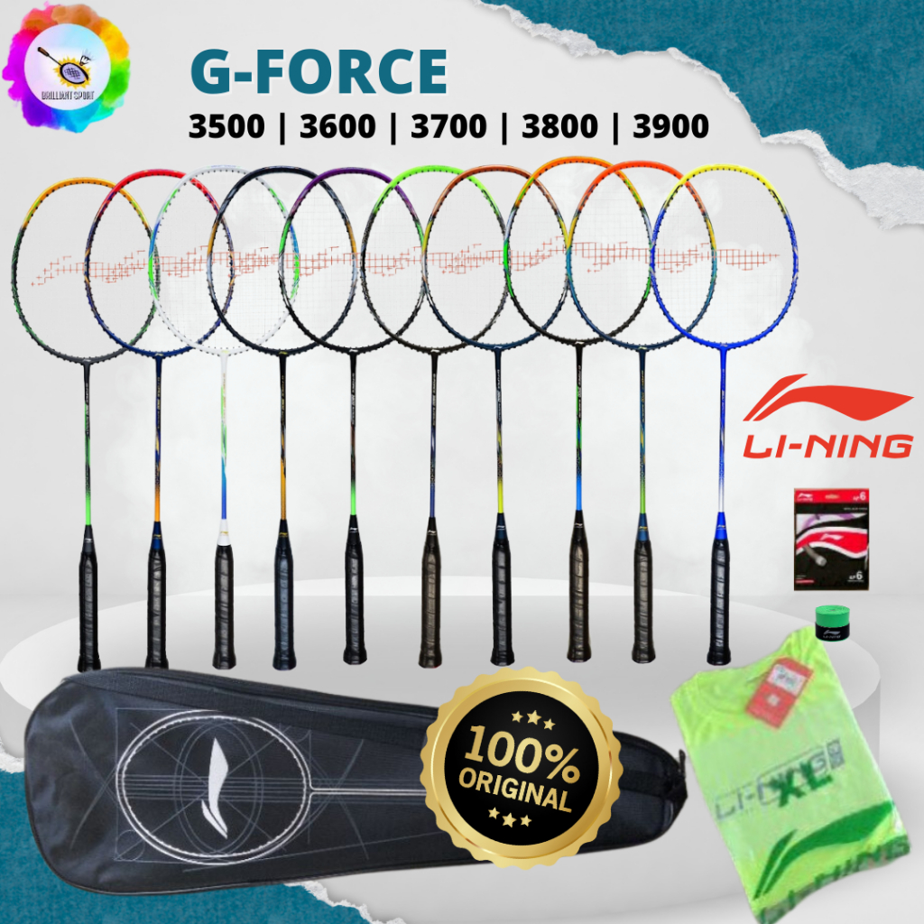 RAKET BADMINTON LINING G FORCE 3500 3600 3700 3800 3900 SUPERLITE ORIGINAL 100%