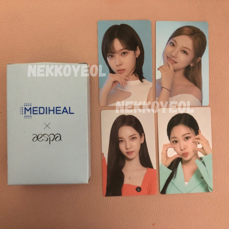 Photocard Aespa x Mediheal (Winter, Ningning, Karina, Giselle)
