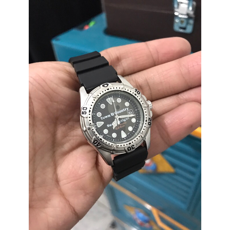 JAM TANGAN ORIENT Town & country ,jam tangan orient diver, jam tangan orient bekas, jam tangan orien