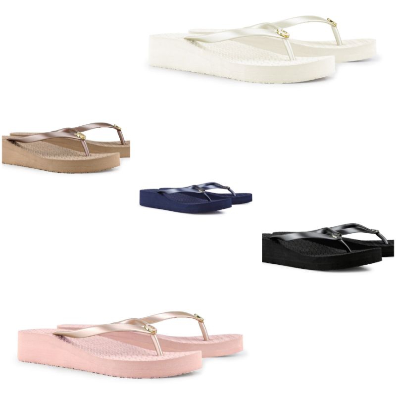 Buttonscarves Signature Flatform Flip Flop New