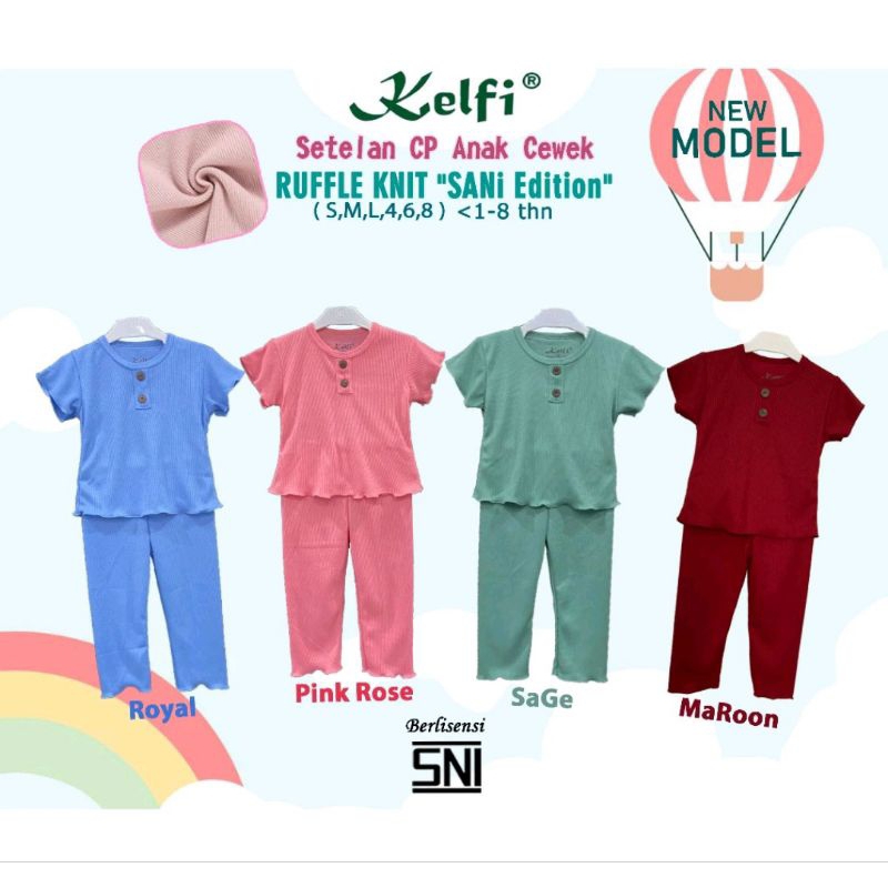 SETELAN ANAK PEREMPUAN SETELAN KNIT ANAK