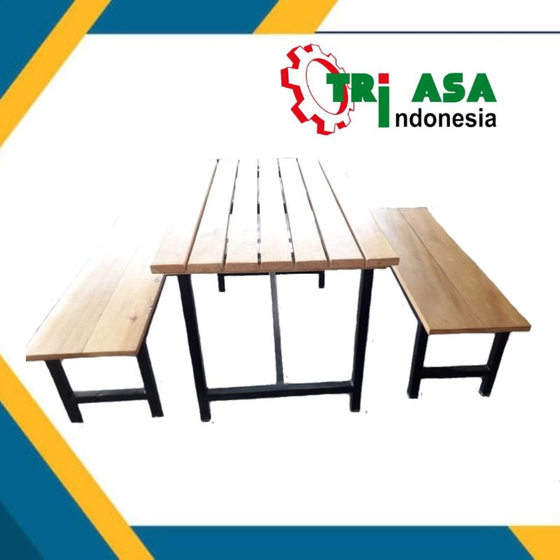 MEJA KAYU JATI/MEJA KANTIN/MEJA TAMAN/MEJA KURSI KAYU