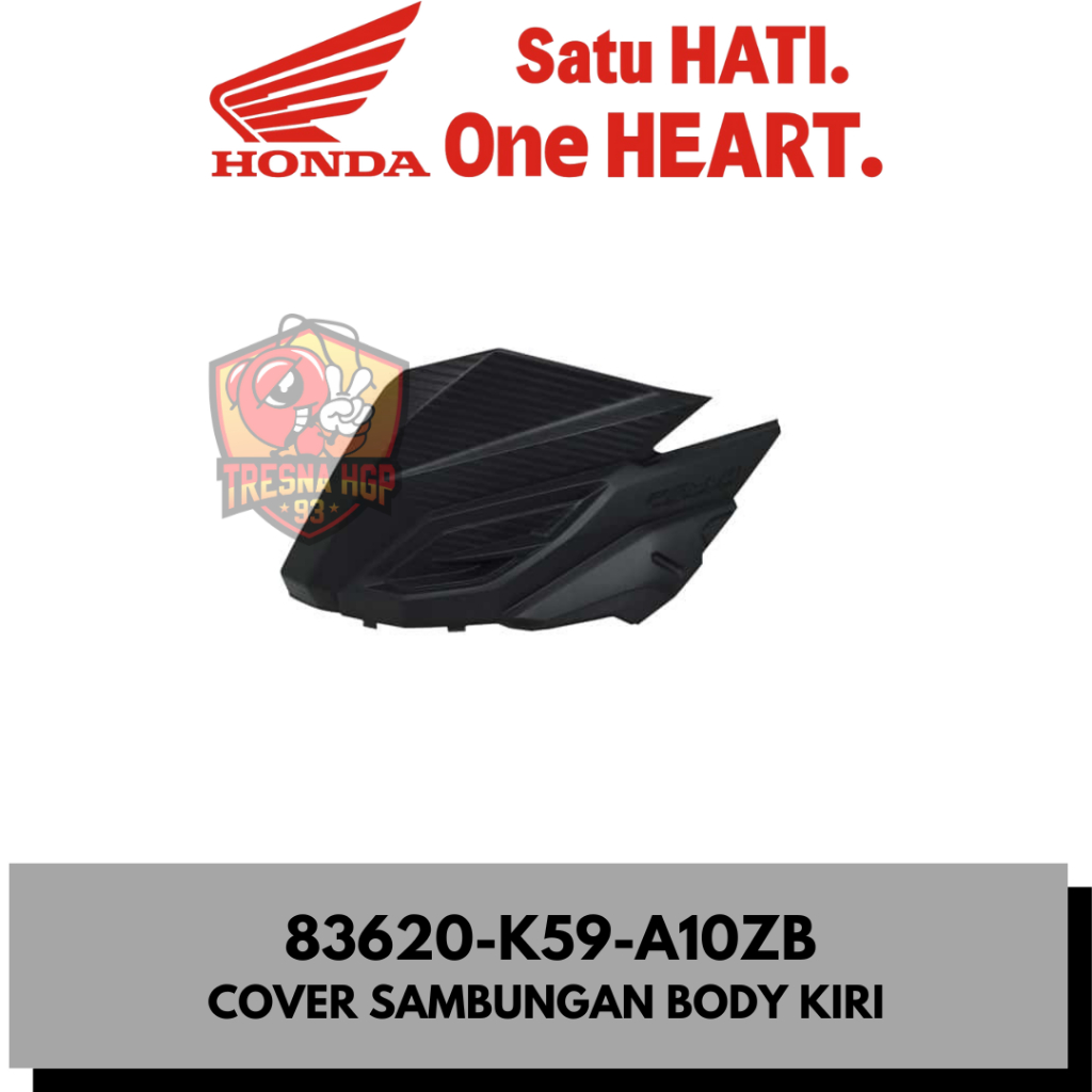83620-K59-A10ZB COVER SAMBUNGAN BODY KIRI VARIO FI ESP 125 150 ORIGINAL | COVER L BODY SIDE 83620K59