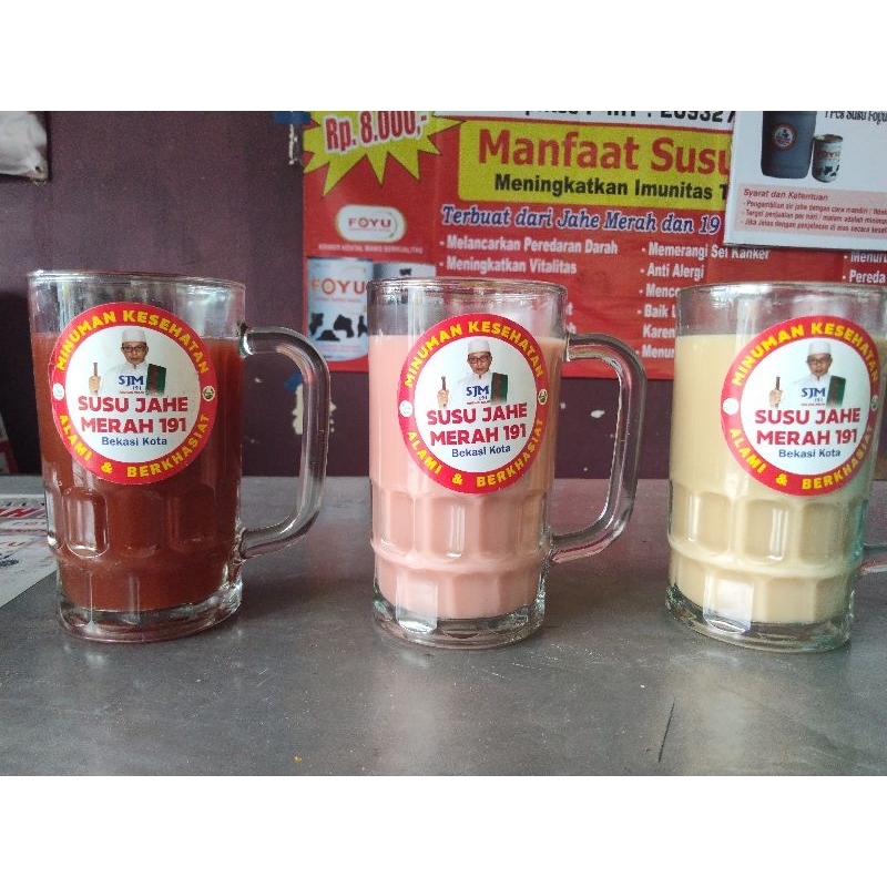 

Susu Jahe Merah Original dan Madu + Jeruk Nipis